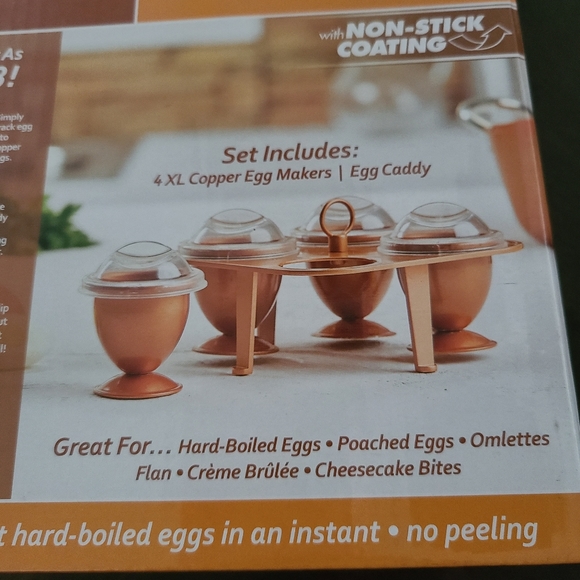 Kitchen Nwot Copper Chef Copper Eggs Xl Non Stick Coating 4 Xl Poshmark